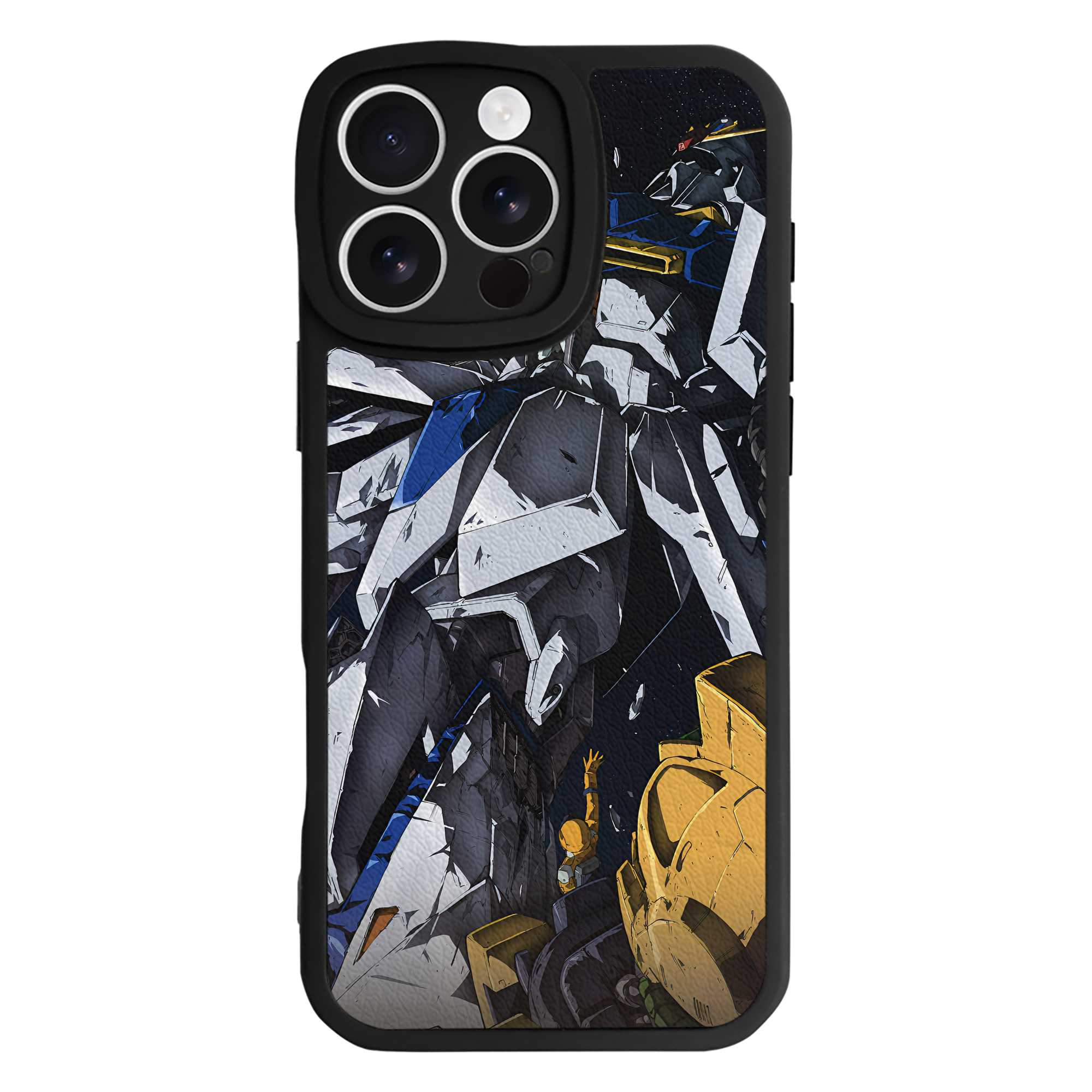 （画像用） 機動戦士ガンダム Mobile Suit Gundam 【iPhone 16シリーズ対応】シリコンスマホケース（レザー調） 材質：シリコン